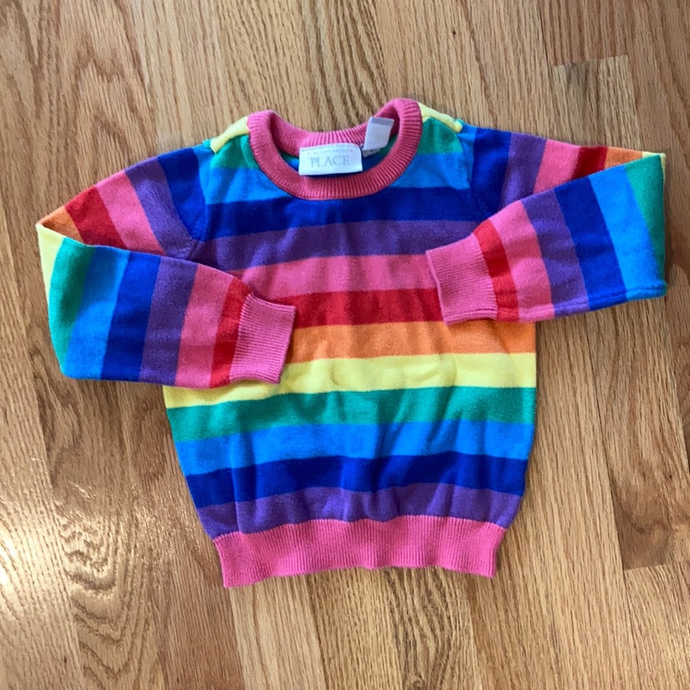 Super cute rainbow sweater!